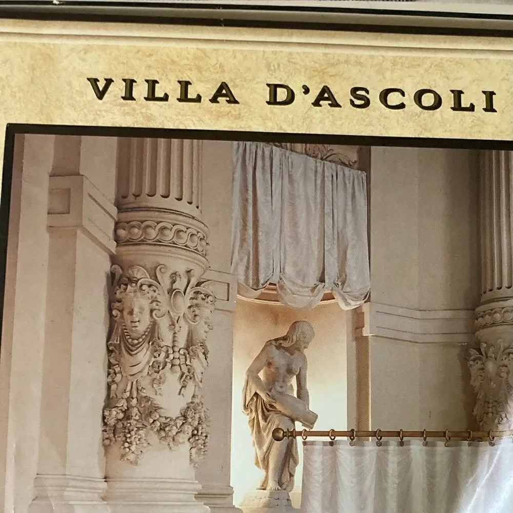 Villa D’Ascoli fabric shower curtain NIB